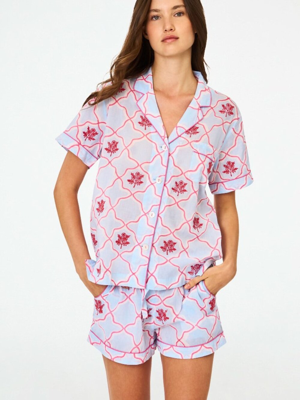 Roller Rabbit Argan Rosebud Livy Set Size LBLUE / L